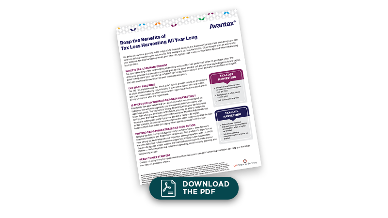 Tax-Loss Harvesting from Avantax