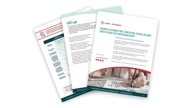 Financial Statement Prep, Compilation, Review, and Audit