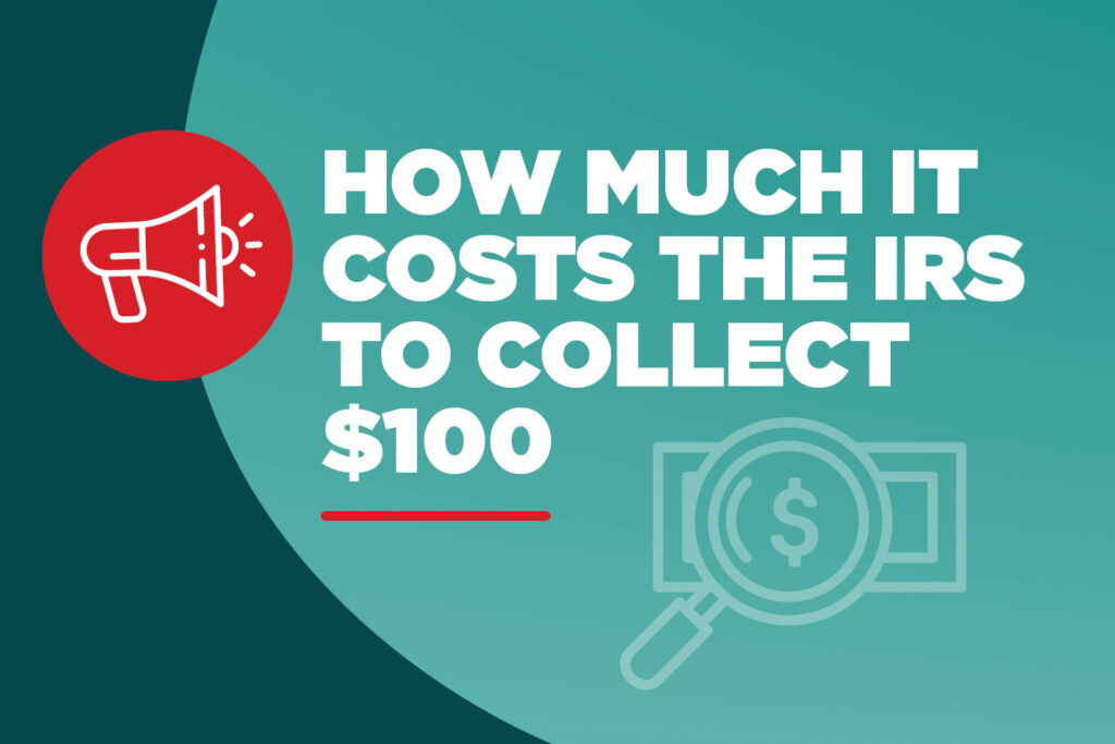 From USAFacts: How much the IRS spends to collect $100